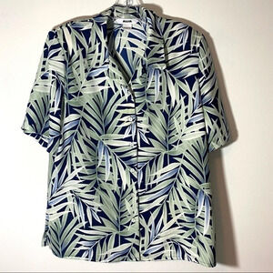 ALIA Vintage Floral Hawaiian Shirt Size 12